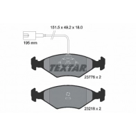Тормозные колодки дисковые, комплект TEXTAR Fiat Albea 2377601 23776 23218