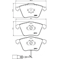 Тормозные колодки дисковые, комплект TEXTAR 23801 2380181 23801 203 0 5 epad Skoda Superb (3T5) 2 Универсал 3.6 V6 4x4 260 л.с. 2009 – 2015