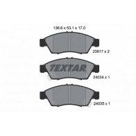 Тормозные колодки дисковые, комплект TEXTAR 23817 2381701 511517 23817 170 0 5