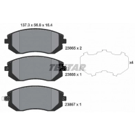 Тормозные колодки дисковые, комплект TEXTAR Subaru Impreza (GP) 4 Хэтчбек 1.6 i AWD 114 л.с. 2012 – наст. время 23865 23865 164 0 5 2386501