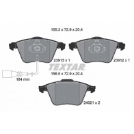 Тормозные колодки дисковые, комплект TEXTAR 2391301 Seat Leon (1P) 2 2005 – 2012 23912 23913