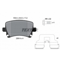 Тормозные колодки дисковые, комплект TEXTAR 23914 23914 172 1 4 epad 2391481 511550