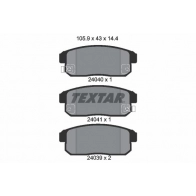 Тормозные колодки дисковые, комплект TEXTAR 24039 24040 511627 2404001