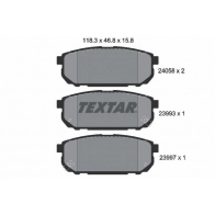 Тормозные колодки дисковые, комплект TEXTAR 511638 2405801 23993 23997