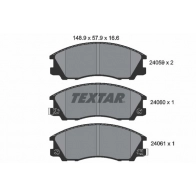 Тормозные колодки дисковые, комплект TEXTAR 24059 511639 2405901 24059 166 0 5