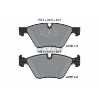 Тормозные колодки дисковые, комплект TEXTAR Bmw 1 (E81) 1 Хэтчбек 3 д 2.0 120 d 197 л.с. 2007 – 2011 2409601 24096 23794
