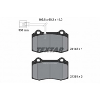 Тормозные колодки дисковые, комплект TEXTAR 21381 Seat Leon (1M) 1 1998 – 2005 24143 2414301