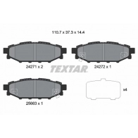 Тормозные колодки дисковые, комплект TEXTAR 24271 2427101 Subaru Forester (SH) 3 Кроссовер 2.0 AWD 4 150 л.с. 2008 – 2013 24271 136 1 5