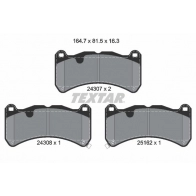 Тормозные колодки дисковые, комплект TEXTAR 2430701 Lexus IS (XE20) 2 Седан 5.0 IS F (USE20) 423 л.с. 2007 – 2013 24307 24307 163 0 5