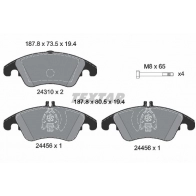 Тормозные колодки дисковые, комплект TEXTAR 24310 194 1 5 epad Mercedes E-Class (S212) 4 Универсал 2.1 E 220 BlueTEC 4 matic (2111) 170 л.с. 2014 – 2024 24310 2431081