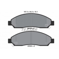 Тормозные колодки дисковые, комплект TEXTAR 24370 2437001 24370 161 0 5 Great Wall Wingle 5 Пикап 2.0 D 4x4 150 л.с. 2012 – наст. время