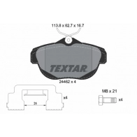 Тормозные колодки дисковые, комплект TEXTAR 24462 167 1 4 2446201 Citroen C6 1 (TD, PF3) Седан 24462