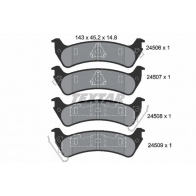 Тормозные колодки дисковые, комплект TEXTAR 24506 511878 2450601 24506 148 0 5