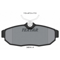 Тормозные колодки дисковые, комплект TEXTAR Ford Mustang 5 (S197) 2005 – 2014 24514 24514 173 0 4 2451401