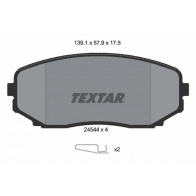 Тормозные колодки дисковые, комплект TEXTAR 24544 2454401 Ford Edge 1 (CD3, TQ1) Кроссовер 3.7 AWD 309 л.с. 2010 – 2013 24544 175 1 4