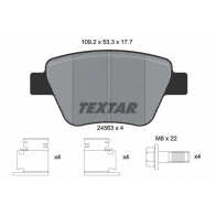 Тормозные колодки дисковые, комплект TEXTAR 24563 Volkswagen Golf 6 (5K1) Хэтчбек 1.2 TSI 105 л.с. 2008 – 2012 24563 177 1 4 2456301