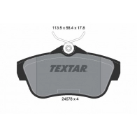 Тормозные колодки дисковые, комплект TEXTAR 2457803 24578 Fiat Scudo (270, 2) 2 Минивэн 1.6 D Multijet 11 90 л.с. 2011 – 2025 24578 178 0 4