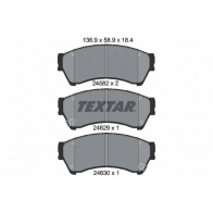 Тормозные колодки дисковые, комплект TEXTAR 24582 184 0 5 Mazda 6 (GH) 2 Хэтчбек 2.2 MZR CD 180 л.с. 2010 – 2012 2458202 24582