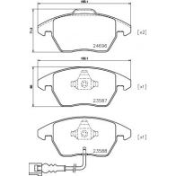 Тормозные колодки дисковые, комплект TEXTAR 23587 2469682 Volkswagen Golf Plus 23588