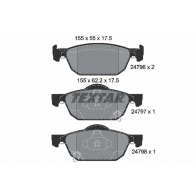 Тормозные колодки дисковые, комплект TEXTAR 2479601 24796 Honda Accord 8 (CW) Универсал 2.2 i DTEC (CW3) 180 л.с. 2008 – 2025 24796 175 0 5