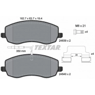 Тормозные колодки дисковые, комплект TEXTAR 24839 194 1 5 Fiat Ulysse (179) 2 Минивэн 2.2 JTD 163 л.с. 2008 – 2011 24839 2483901