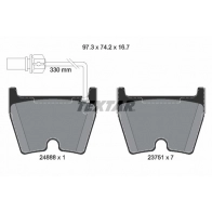 Тормозные колодки дисковые, комплект TEXTAR 23751 Audi A4 (B8) 4 Универсал 4.2 Rs4 Quattro 450 л.с. 2012 – 2015 2488801 24888