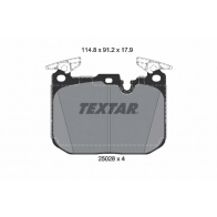 Тормозные колодки дисковые, комплект TEXTAR 25028 179 0 4 512099 25028 2502805