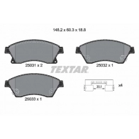 Тормозные колодки дисковые, комплект TEXTAR Chevrolet Aveo (T300) 2 Седан 1.6 116 л.с. 2011 – наст. время 25031 188 1 5 25031 2503181