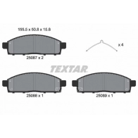 Тормозные колодки дисковые, комплект TEXTAR 25087 158 1 5 2508703 25087 Fiat Fullback (502, 3) 1 2016 – 2019