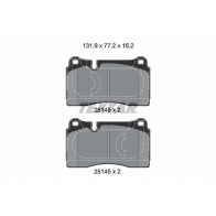Тормозные колодки дисковые, комплект TEXTAR 512139 2 5145 6B3M3TJ 2514501