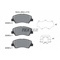 Тормозные колодки дисковые, комплект TEXTAR 2534801 25348 Hyundai Solaris (HCR) 2 2017 – 2020 25348 178 1 5