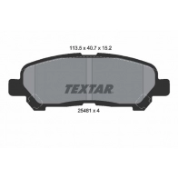 Тормозные колодки дисковые, комплект TEXTAR 2548101 25481 25481 152 0 4 512226