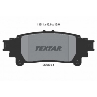 Тормозные колодки дисковые, комплект TEXTAR 25525 512237 25525 150 0 4 2552503