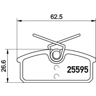 Тормозные колодки дисковые, комплект TEXTAR 25595 25595 098 1 4 2559501 Renault Twizy