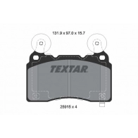 Тормозные колодки дисковые, комплект TEXTAR 2591501 7 7J4UCH 1425578277