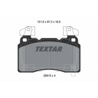Тормозные колодки дисковые, комплект TEXTAR 2591503 9ZG0J 40 1439900808