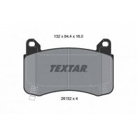 Тормозные колодки дисковые, комплект TEXTAR TZG FUFB Tesla Model Y 2615201