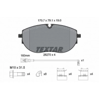 Тормозные колодки дисковые, комплект TEXTAR 2627001 04IW 26I Volkswagen Multivan (T6) 2 2015 – 2020