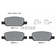 Тормозные колодки дисковые, комплект TEXTAR 261A8 0 Tesla Model Y (5YJY) 1 Кроссовер 2627701