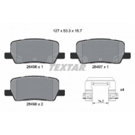 Тормозные колодки дисковые, комплект TEXTAR 2649601 Tesla Model X 6 VS3O