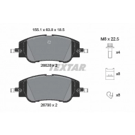 Тормозные колодки дисковые, комплект TEXTAR 2662001 XIF7 W0 1439999002
