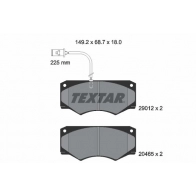 Тормозные колодки дисковые, комплект TEXTAR 2901201 29012 512340 20465