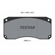 Тормозные колодки дисковые, комплект TEXTAR 29043 2904303 512357 29043 240 0 4 T3018