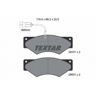 Тормозные колодки дисковые, комплект TEXTAR 29001 Iveco Daily 2 Фургон 59-12 V 122 л.с. 1996 – 1999 29107 2910701