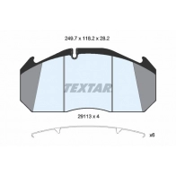 Тормозные колодки дисковые, комплект TEXTAR 29113 282 1 4 T3023 2911307 512394 29113