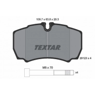 Тормозные колодки дисковые, комплект TEXTAR Iveco Daily 3 Фургон 35 S 10 95 л.с. 2002 – 2007 29123 203 1 4 T3078 2912303 29123