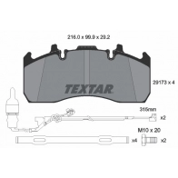 Тормозные колодки дисковые, комплект TEXTAR Subaru Legacy (BM) 5 Седан 3.6 AWD (BMF) 260 л.с. 2009 – 2014 29173 29173 292 2 4 2917303