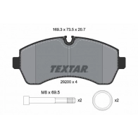 Тормозные колодки дисковые, комплект TEXTAR 1439900879 T 49CL 2920006