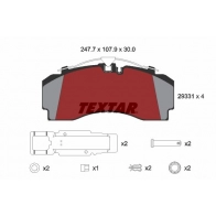 Тормозные колодки дисковые, комплект TEXTAR Acura RSX 1 (DC) Купе 2.0 155 л.с. 2005 – наст. время 29331 300 1 4 IEX9QF 2933101