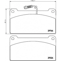 Тормозные колодки дисковые, комплект TEXTAR 2976402 29764 Fiat Strada 29324